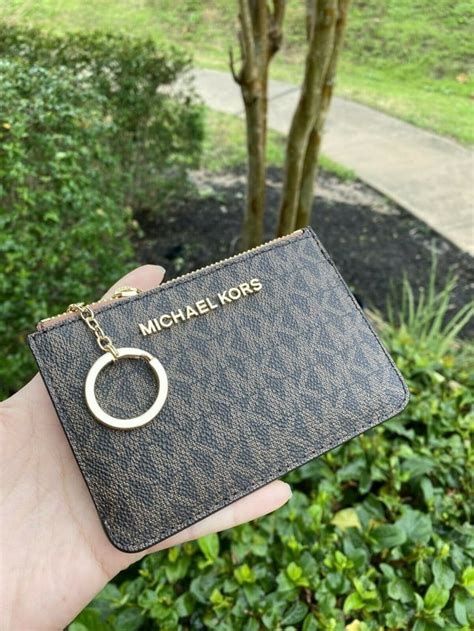 wallet keychain michael kors|Michael Kors Wallet gift set.